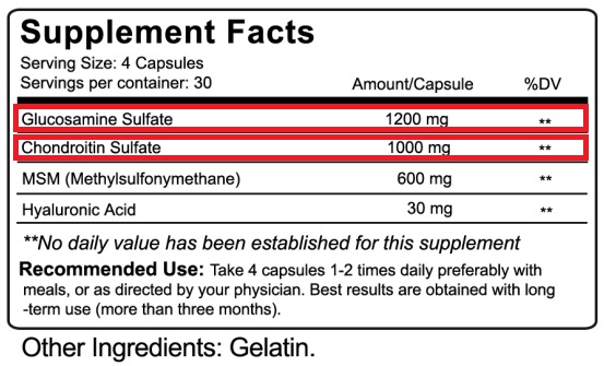 Nutrakey-Glucosamine-Chondroitin-MSM-Supplement-Facts